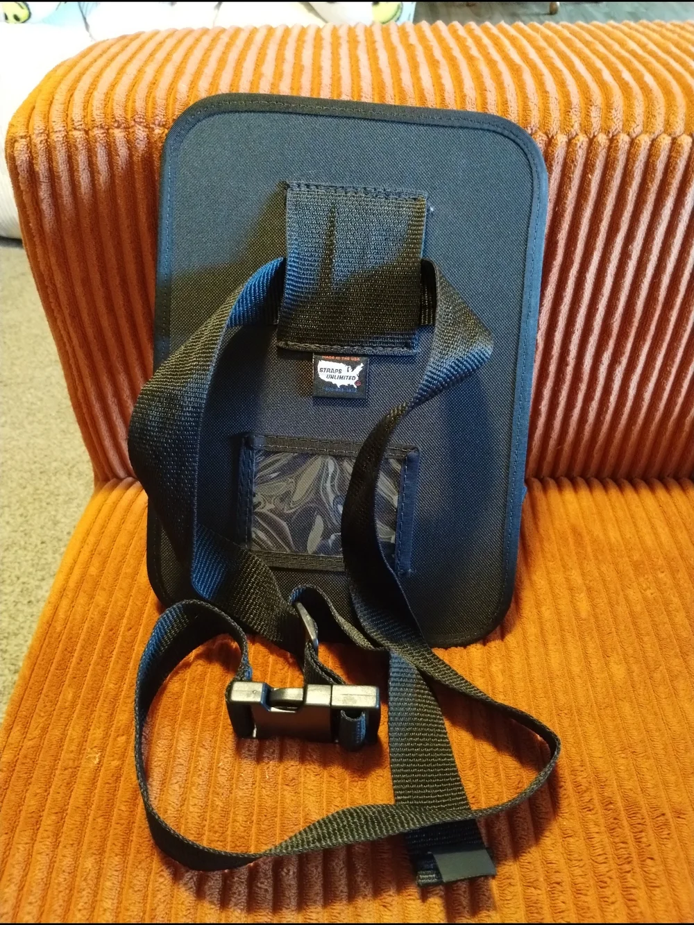 Compact Black Utility Side Bag For iPads